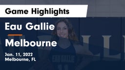 Eau Gallie  vs Melbourne  Game Highlights - Jan. 11, 2022