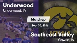 Matchup: Underwood vs. Southeast Valley 2016