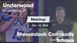 Matchup: Underwood vs. Shenandoah Community Schools 2016