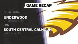 Recap: Underwood  vs. South Central Calhoun 2016