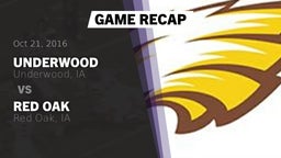 Recap: Underwood  vs. Red Oak  2016
