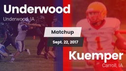 Matchup: Underwood vs. Kuemper  2017