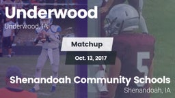 Matchup: Underwood vs. Shenandoah Community Schools 2017