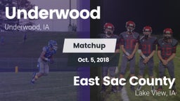 Matchup: Underwood vs. East Sac County  2018