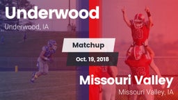 Matchup: Underwood vs. Missouri Valley  2018