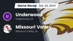 Recap: Underwood  vs. Missouri Valley  2019