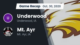 Recap: Underwood  vs. Mt. Ayr  2020
