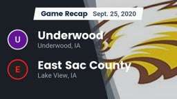 Recap: Underwood  vs. East Sac County  2020