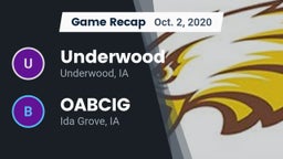 Recap: Underwood  vs. OABCIG  2020