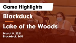 Blackduck  vs Lake of the Woods  Game Highlights - March 8, 2021