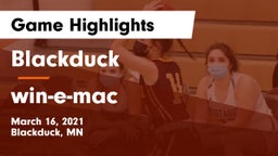 Blackduck  vs win-e-mac Game Highlights - March 16, 2021