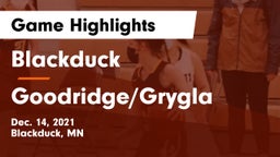 Blackduck  vs Goodridge/Grygla  Game Highlights - Dec. 14, 2021