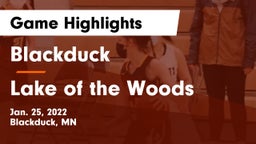Blackduck  vs Lake of the Woods  Game Highlights - Jan. 25, 2022
