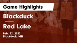 Blackduck  vs Red Lake  Game Highlights - Feb. 22, 2022