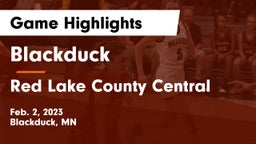 Blackduck  vs Red Lake County Central Game Highlights - Feb. 2, 2023