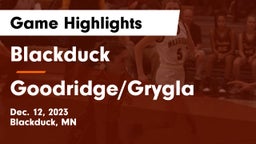 Blackduck  vs Goodridge/Grygla  Game Highlights - Dec. 12, 2023