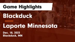 Blackduck  vs Laporte Minnesota Game Highlights - Dec. 18, 2023
