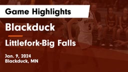 Blackduck  vs Littlefork-Big Falls  Game Highlights - Jan. 9, 2024
