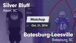 Matchup: Silver Bluff vs. Batesburg-Leesville  2016