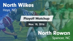 Matchup: North Wilkes vs. North Rowan  2016