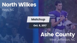 Matchup: North Wilkes vs. Ashe County  2017