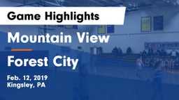Mountain View  vs Forest City  Game Highlights - Feb. 12, 2019