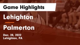 Lehighton  vs Palmerton  Game Highlights - Dec. 28, 2022