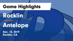 Rocklin  vs Antelope  Game Highlights - Dec. 13, 2019