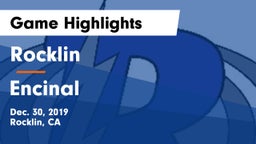 Rocklin  vs Encinal Game Highlights - Dec. 30, 2019