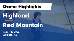 Highland  vs Red Mountain  Game Highlights - Feb. 16, 2023
