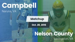 Matchup: Campbell vs. Nelson County  2016