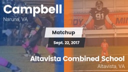 Matchup: Campbell vs. Altavista Combined School  2017