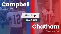 Matchup: Campbell vs. Chatham  2017