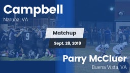 Matchup: Campbell vs. Parry McCluer  2018