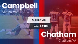 Matchup: Campbell vs. Chatham  2018