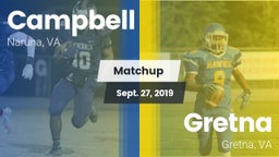 Matchup: Campbell vs. Gretna  2019