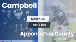 Matchup: Campbell vs. Appomattox County  2019