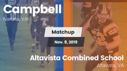 Matchup: Campbell vs. Altavista Combined School  2019