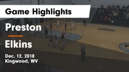 Preston  vs Elkins  Game Highlights - Dec. 12, 2018