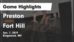Preston  vs Fort Hill Game Highlights - Jan. 7, 2019
