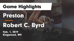 Preston  vs Robert C. Byrd  Game Highlights - Feb. 1, 2019