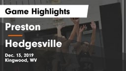 Preston  vs Hedgesville  Game Highlights - Dec. 13, 2019