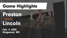 Preston  vs Lincoln  Game Highlights - Feb. 4, 2020