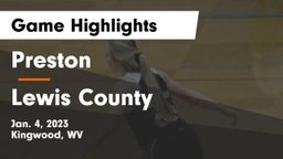 Preston  vs Lewis County  Game Highlights - Jan. 4, 2023