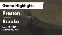 Preston  vs Brooke  Game Highlights - Jan. 28, 2023