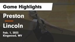 Preston  vs Lincoln  Game Highlights - Feb. 1, 2023