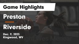 Preston  vs Riverside  Game Highlights - Dec. 9, 2023