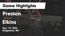 Preston  vs Elkins  Game Highlights - Dec. 12, 2023