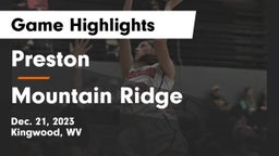 Preston  vs Mountain Ridge  Game Highlights - Dec. 21, 2023