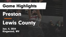 Preston  vs Lewis County  Game Highlights - Jan. 4, 2024